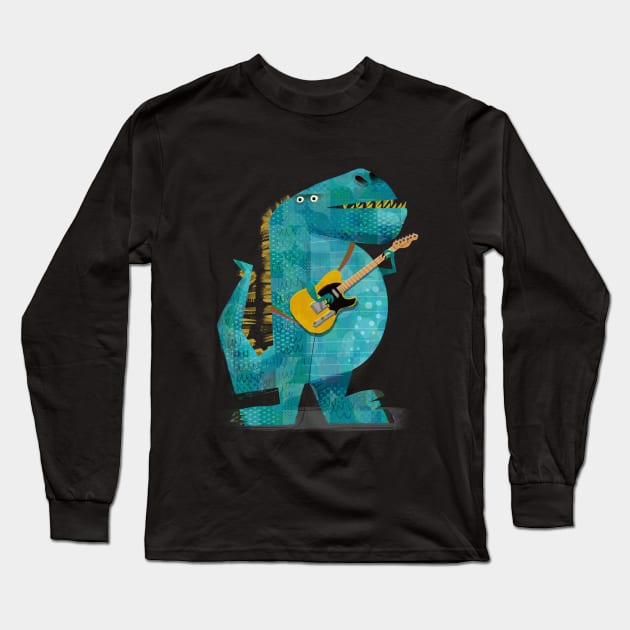 Telesaurus Long Sleeve T-Shirt by Gareth Lucas